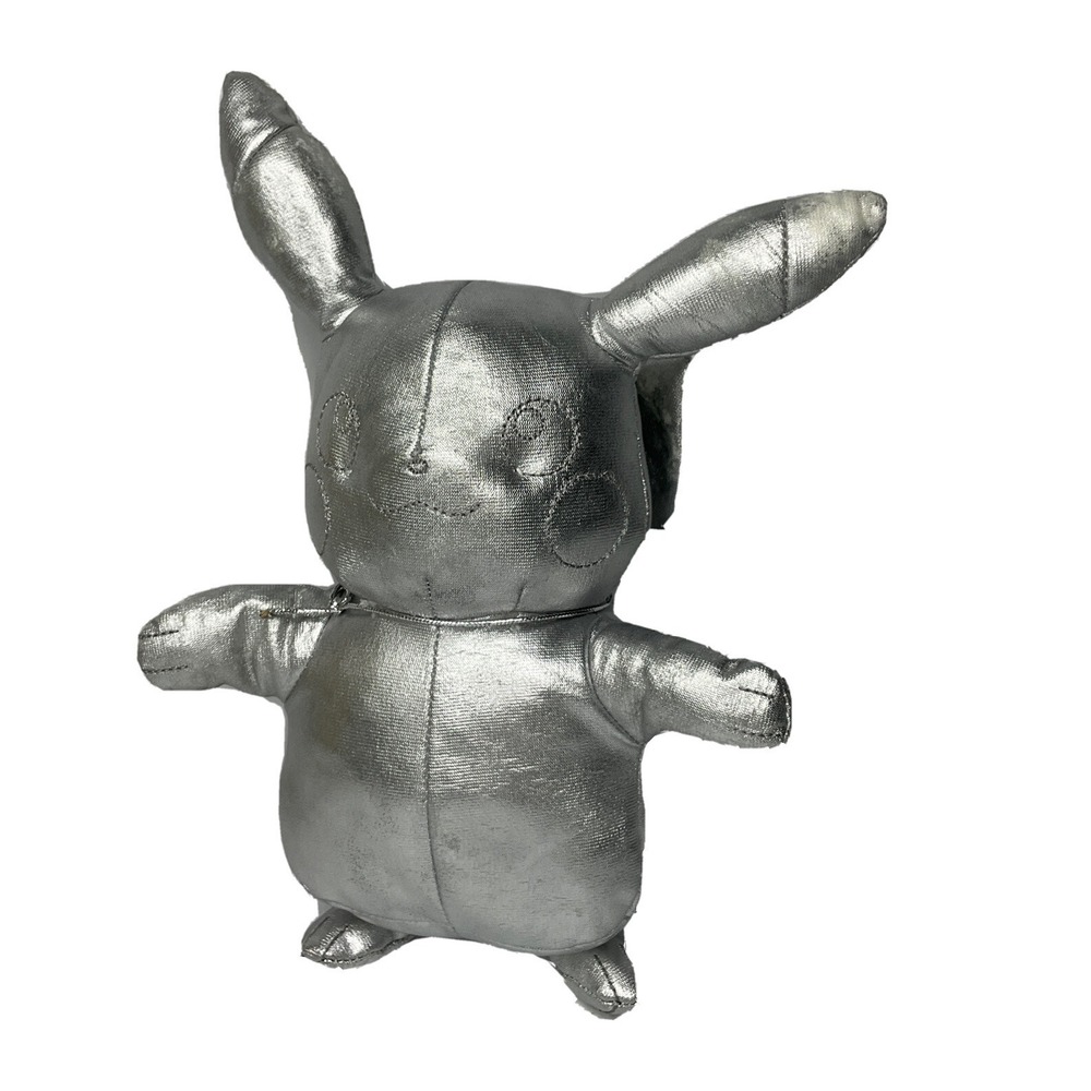 Pokemon 25th Anniversary Celebration Silver Pikachu Plush 8 Inch Nintendo‎ 2021
